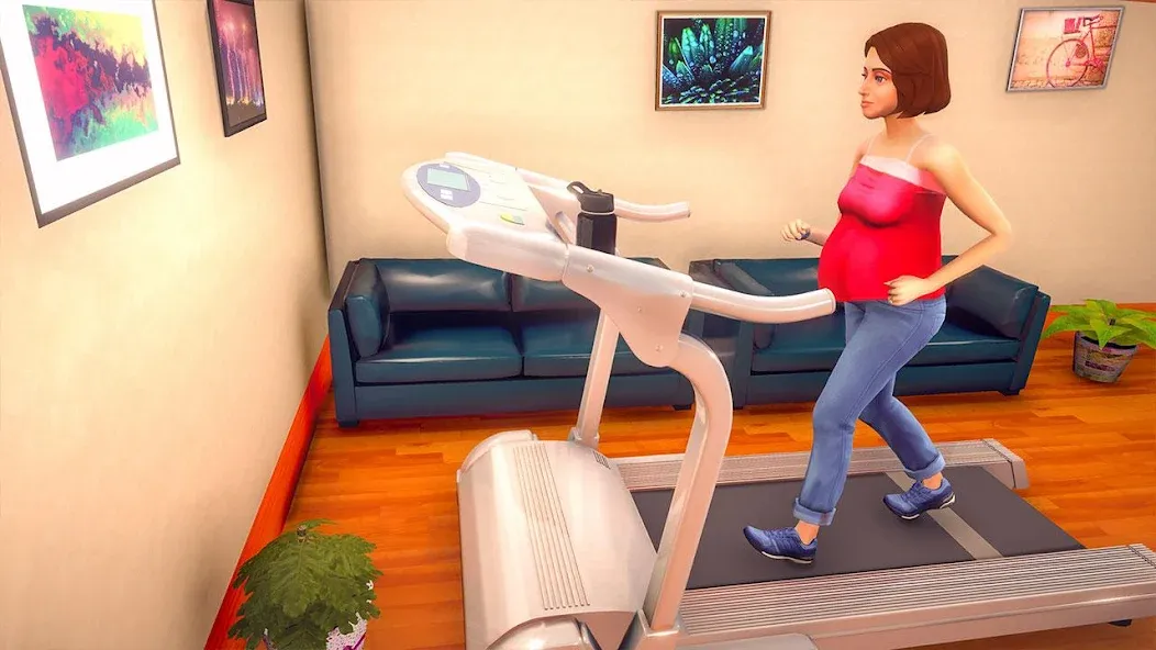 Virtual Pregnant Mom Baby Care (Виртуальная беременная мама Уход за младенцем) МОД/Взлом [Много денег, Монет и Все открыто] Screenshot 3