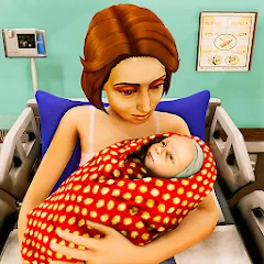 Скачать Взломанная Virtual Pregnant Mom Baby Care на Андроид (Много денег и все открыто)