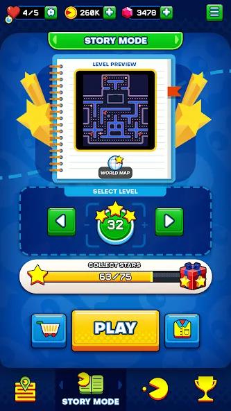 PAC-MAN (ПАК) МОД/Взлом [Деньги, Монеты и Меню MOD] Screenshot 3