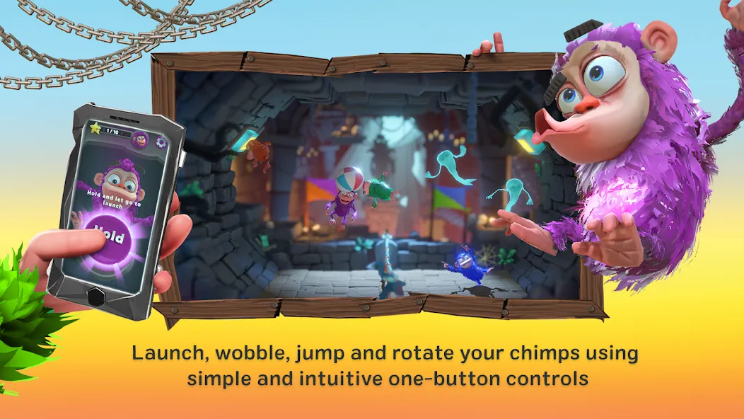 Chimparty МОД/Взлом [Меню, Бесконечные монеты и Открытые уровни] Screenshot 2