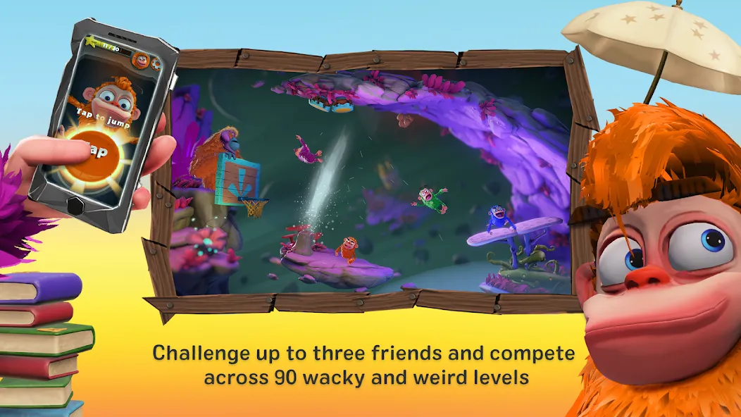 Chimparty МОД/Взлом [Меню, Бесконечные монеты и Открытые уровни] Screenshot 3