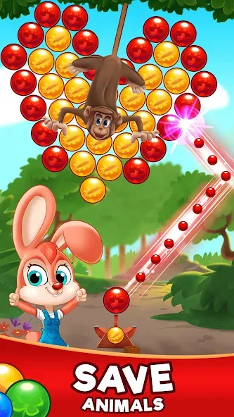 Bubble Friends Bubble Shooter МОД/Взлом [Все открыто, Дополнительные деньги и Меню MOD] Screenshot 2