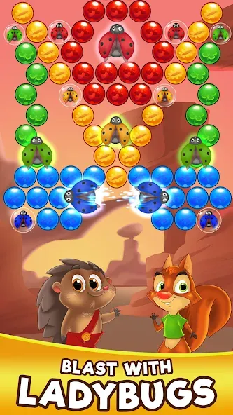 Bubble Friends Bubble Shooter МОД/Взлом [Все открыто, Дополнительные деньги и Меню MOD] Screenshot 4
