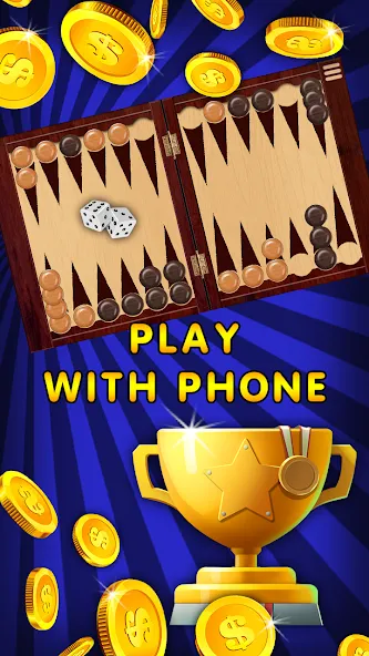 Backgammon Nard offline online МОД/Взлом [Деньги, Монеты и Меню MOD] Screenshot 4