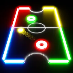 Скачать Glow Hockey Взлом (Все разблокировано) на Android бесплатно