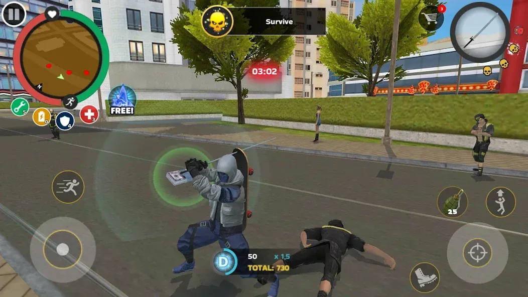 Rope Hero: Mafia City Wars (Роп Хиро) МОД/Взлом [Все открыто, Дополнительные деньги и Меню MOD] Screenshot 1