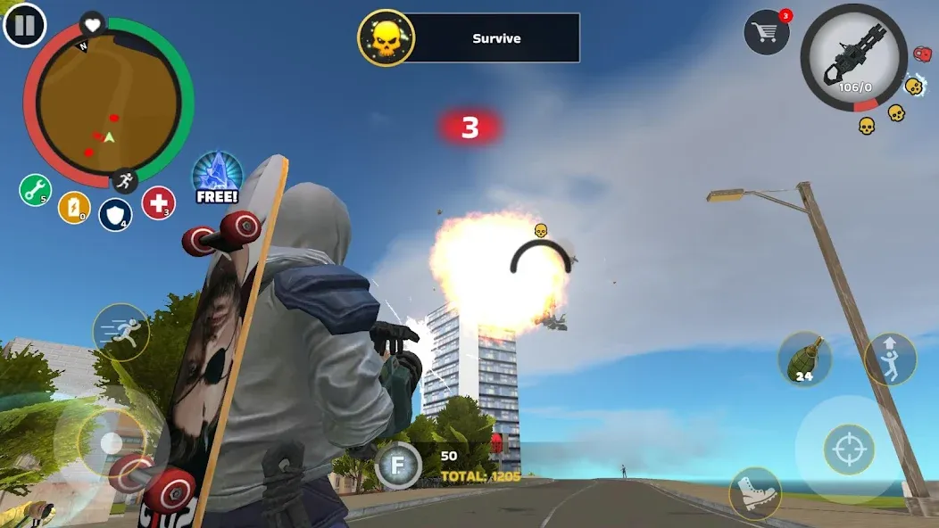 Rope Hero: Mafia City Wars (Роп Хиро) МОД/Взлом [Все открыто, Дополнительные деньги и Меню MOD] Screenshot 2