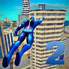 Скачать взломанный Rope Hero: Mafia City Wars на Андроид (Мод: много денег и алмазов)