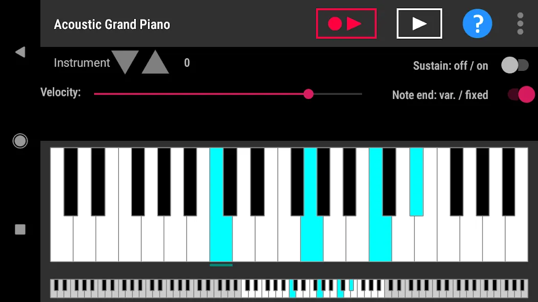 Simple piano with recorder (Симпл пиано с рекордером) МОД/Взлом [Бесконечные деньги, Монеты и Мега MOD] Screenshot 1
