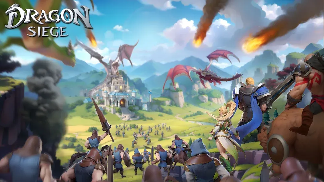 Dragon Siege: Kingdom Conquest (Драгон Сидж) МОД/Взлом [Много денег, Монет и Все открыто] Screenshot 1