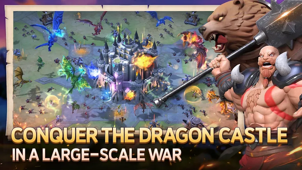 Dragon Siege: Kingdom Conquest (Драгон Сидж) МОД/Взлом [Много денег, Монет и Все открыто] Screenshot 2