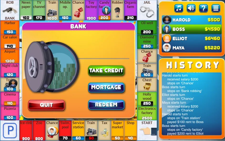 CrazyPoly - Business Dice Game (КрейзиПоли) МОД/Взлом [Много монет, Открытые уровни и Мега MOD] Screenshot 3