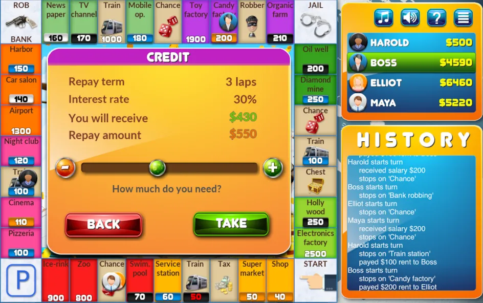 CrazyPoly - Business Dice Game (КрейзиПоли) МОД/Взлом [Много монет, Открытые уровни и Мега MOD] Screenshot 4