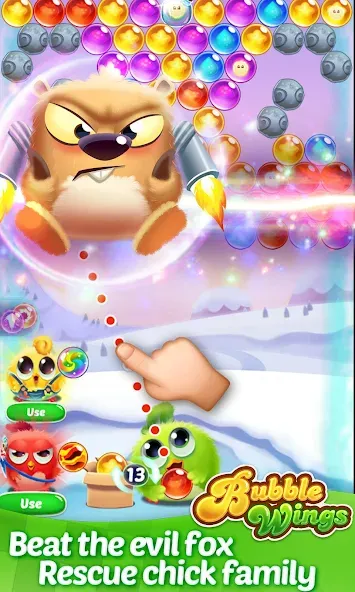 Bubble Wings: bubble shooter (Бабл Вингс) МОД/Взлом [Много монет, Открытые уровни и Мега MOD] Screenshot 2