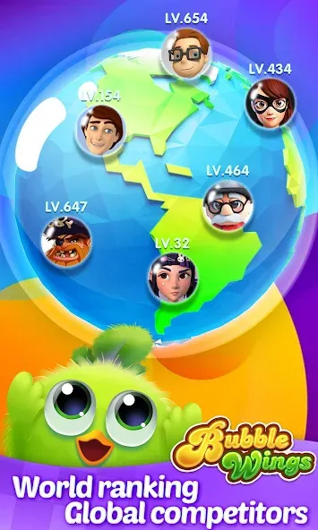 Bubble Wings: bubble shooter (Бабл Вингс) МОД/Взлом [Много монет, Открытые уровни и Мега MOD] Screenshot 5