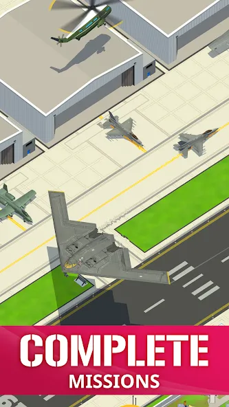 Idle Air Force Base (Айдл Эйр Форс Базе) МОД/Взлом [Бесконечные деньги, Монеты и Мега MOD] Screenshot 5