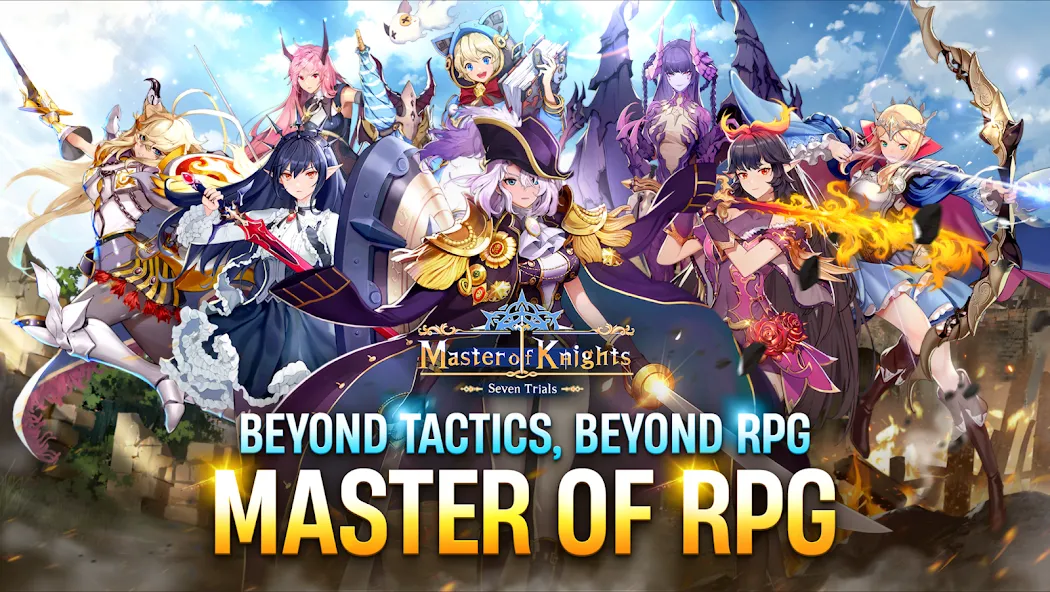 Master of Knights- Tactics RPG (Мастер оф Найтс) МОД/Взлом [Меню, Бесконечные монеты и Открытые уровни] Screenshot 3
