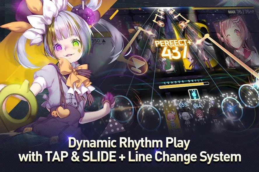 TAPSONIC TOP -Music Grand prix (Тапсоник Топ) МОД/Взлом [Бесконечные деньги, Монеты и Мега MOD] Screenshot 1