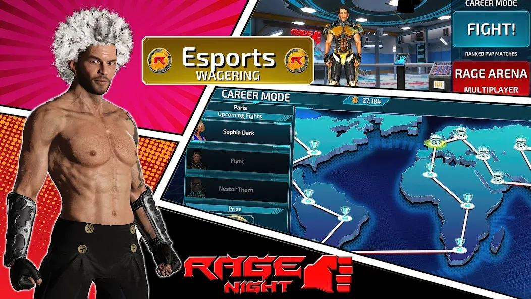 Rage Night (Рэйдж Найт) МОД/Взлом [Много монет, Открытые уровни и Мега MOD] Screenshot 3