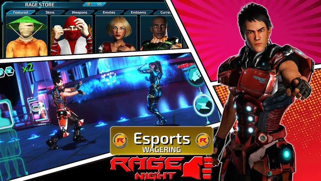 Rage Night (Рэйдж Найт) МОД/Взлом [Много монет, Открытые уровни и Мега MOD] Screenshot 5