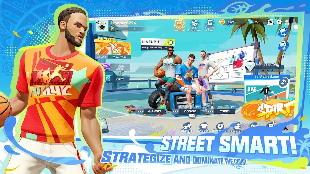 Dunk City Dynasty (Данк Сити Династия) МОД/Взлом [Бесконечные деньги, Монеты и Мега MOD] Screenshot 4