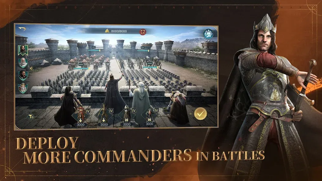 The Lord of the Rings: War МОД/Взлом [Деньги, Монеты и Меню MOD] Screenshot 1