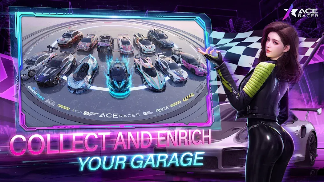 Ace Racer (Эйс Рейсер) МОД/Взлом [Много монет, Открытые уровни и Мега MOD] Screenshot 2