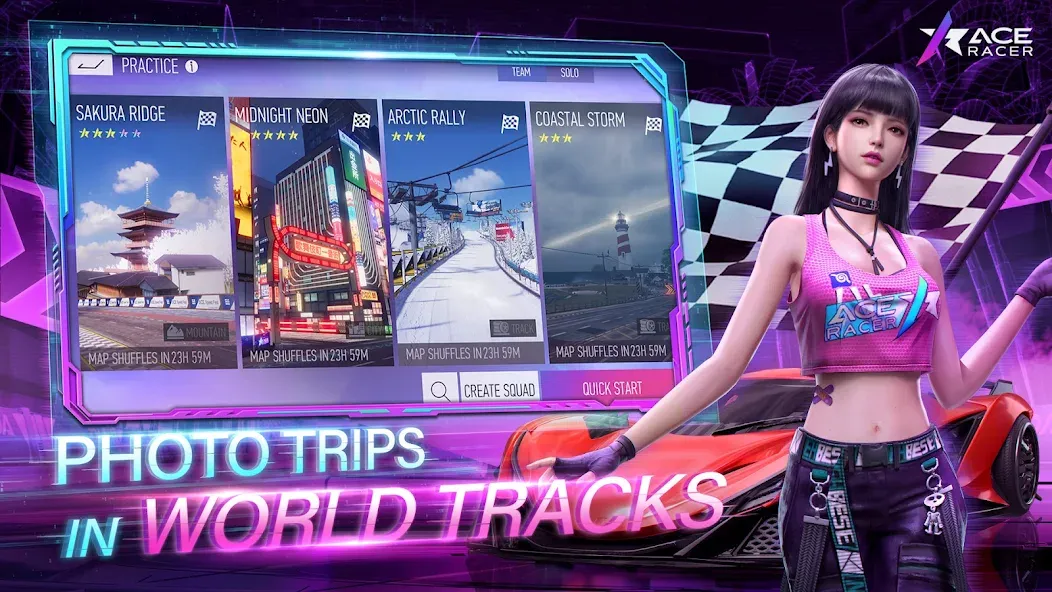 Ace Racer (Эйс Рейсер) МОД/Взлом [Много монет, Открытые уровни и Мега MOD] Screenshot 3