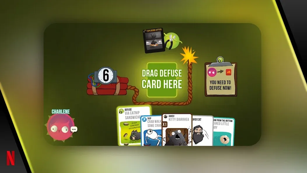 Exploding Kittens - The Game МОД/Взлом [Меню, Бесконечные монеты и Открытые уровни] Screenshot 3
