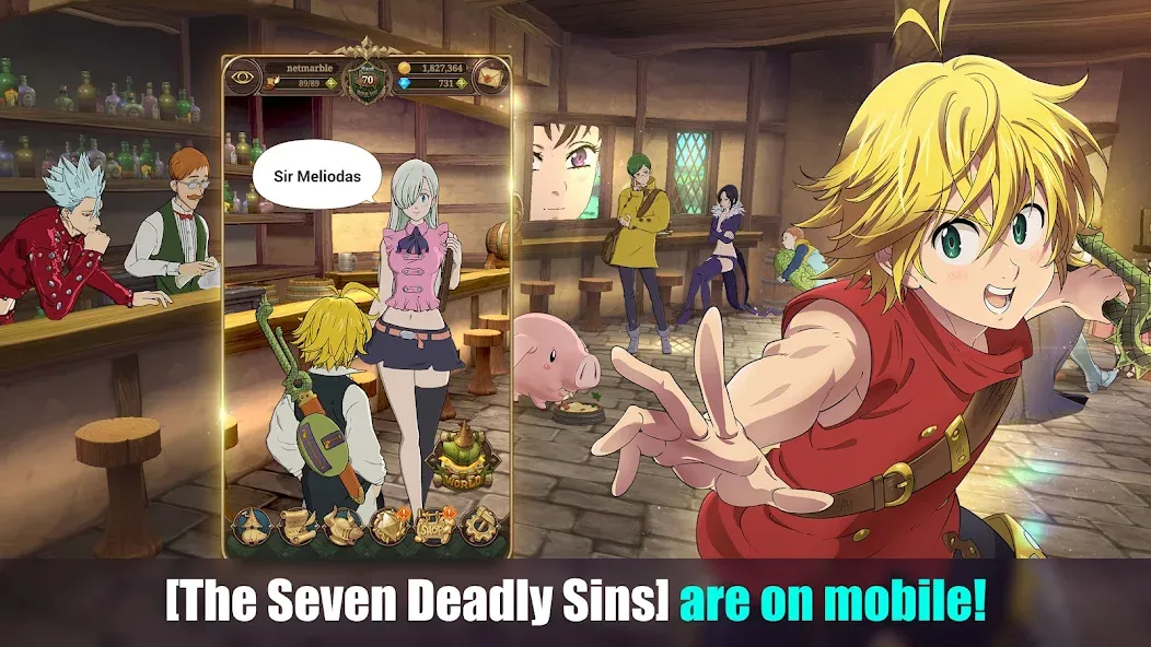 The Seven Deadly Sins (Девять смертных грехов) МОД/Взлом [Деньги, Монеты и Меню MOD] Screenshot 1