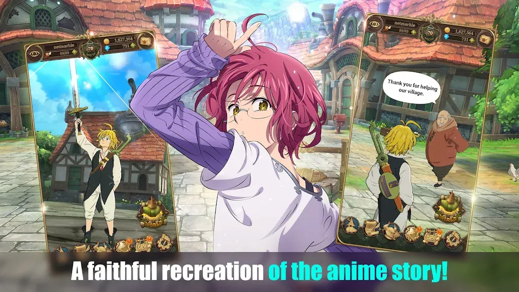 The Seven Deadly Sins (Девять смертных грехов) МОД/Взлом [Деньги, Монеты и Меню MOD] Screenshot 2