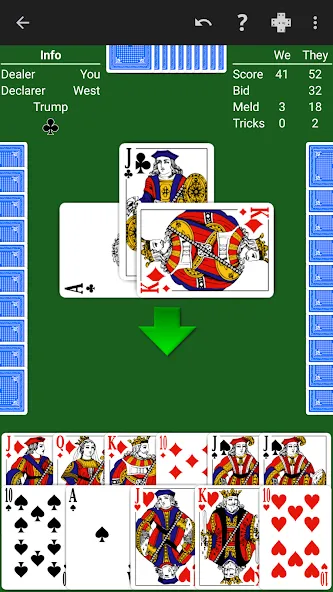 Pinochle - Expert AI (Пиночле) МОД/Взлом [Деньги, Монеты и Меню MOD] Screenshot 1