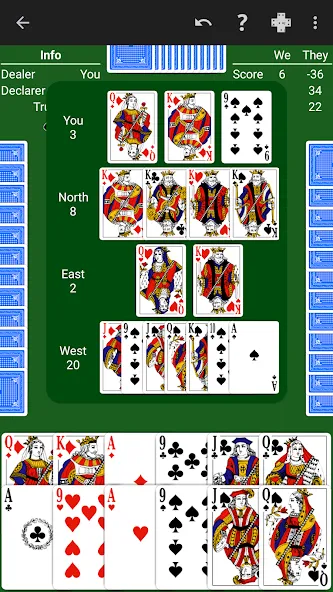 Pinochle - Expert AI (Пиночле) МОД/Взлом [Деньги, Монеты и Меню MOD] Screenshot 2