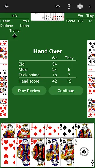 Pinochle - Expert AI (Пиночле) МОД/Взлом [Деньги, Монеты и Меню MOD] Screenshot 3