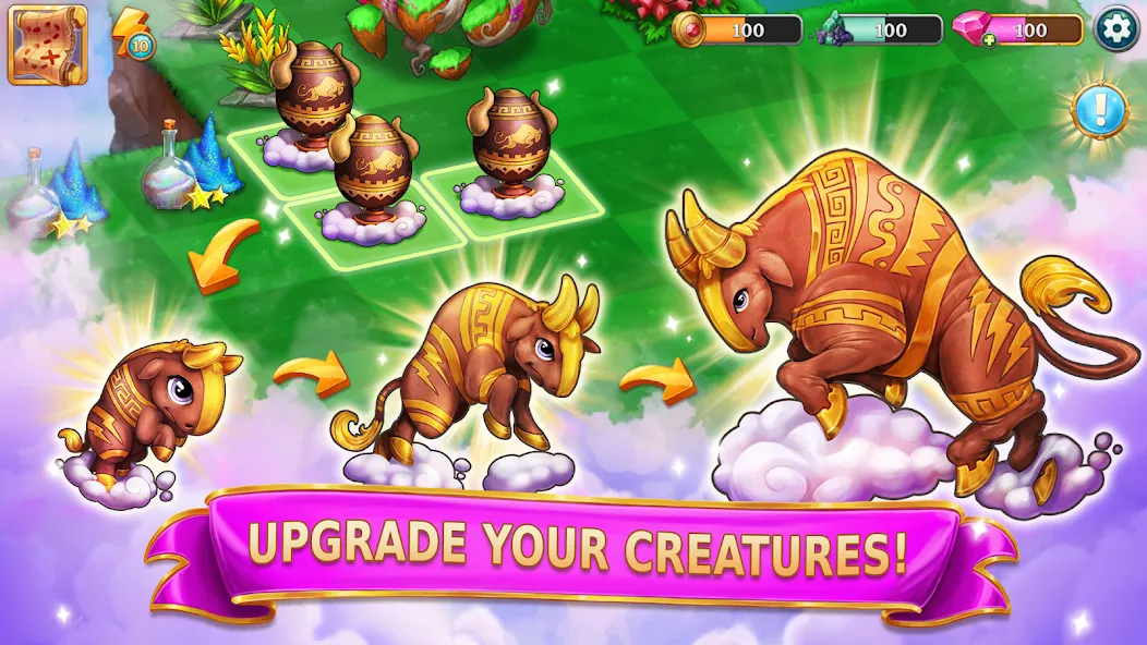 Merge Adventure: Magic Dragons (Мердж Приключения) МОД/Взлом [Много денег, Монет и Все открыто] Screenshot 2