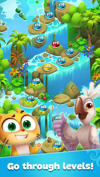 Gemmy Lands: Match 3 Games МОД/Взлом [Деньги, Монеты и Меню MOD] Screenshot 4