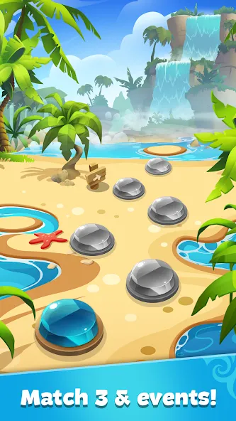 Gemmy Lands: Match 3 Games МОД/Взлом [Деньги, Монеты и Меню MOD] Screenshot 5