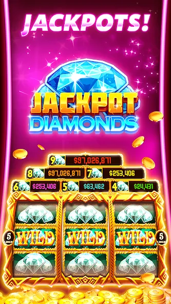 Treasure Slots - Vegas Slots & МОД/Взлом [Все открыто, Дополнительные деньги и Меню MOD] Screenshot 2