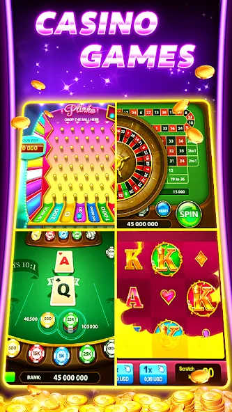 Treasure Slots - Vegas Slots & МОД/Взлом [Все открыто, Дополнительные деньги и Меню MOD] Screenshot 3