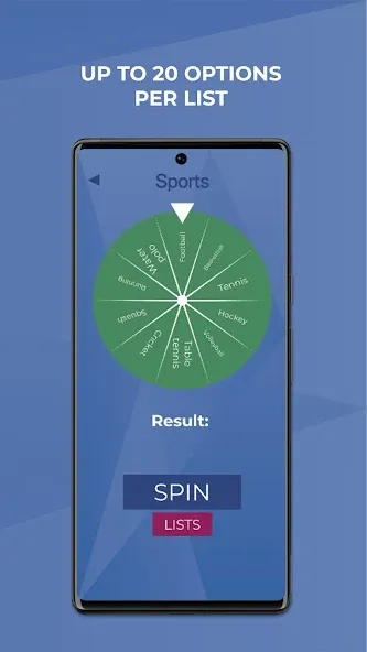 Wheel Spinner - Random Picker МОД/Взлом [Меню, Бесконечные монеты и Открытые уровни] Screenshot 5