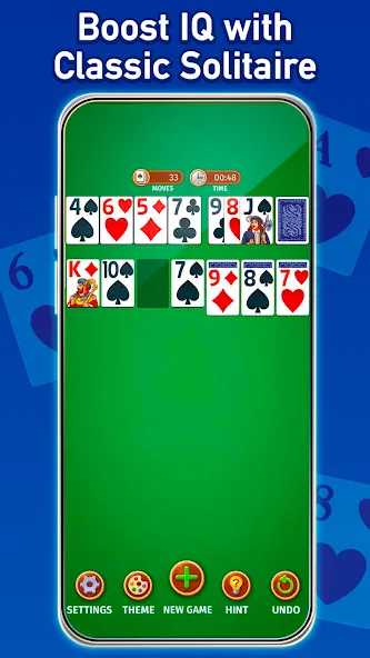 Solitaire: Classic Card Game (Клондайк Солитер) МОД/Взлом [Деньги, Монеты и Меню MOD] Screenshot 1