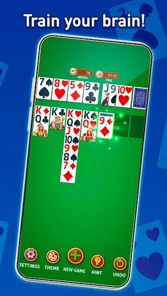 Solitaire: Classic Card Game (Клондайк Солитер) МОД/Взлом [Деньги, Монеты и Меню MOD] Screenshot 2