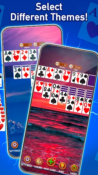 Solitaire: Classic Card Game (Клондайк Солитер) МОД/Взлом [Деньги, Монеты и Меню MOD] Screenshot 4