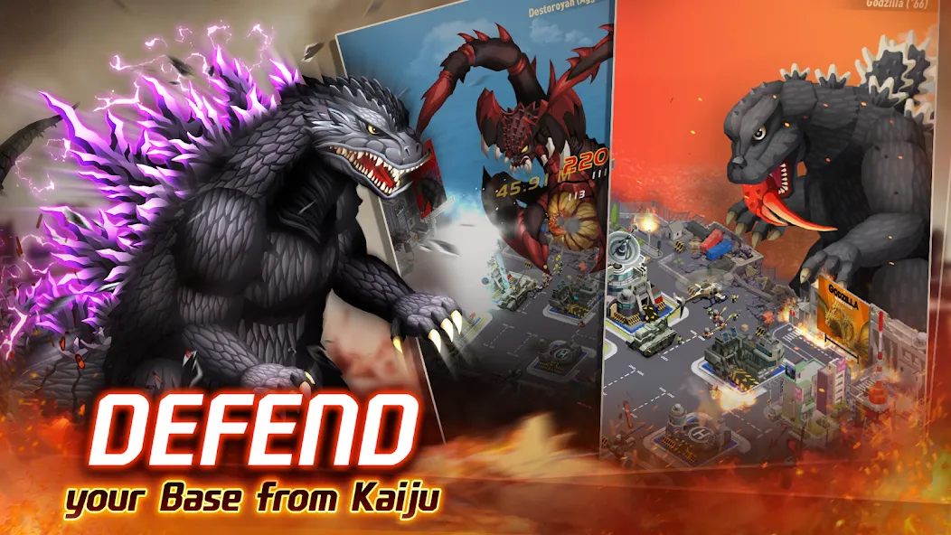 Godzilla Defense Force (Годзилла Дефенс Форс) МОД/Взлом [Меню, Бесконечные монеты и Открытые уровни] Screenshot 1