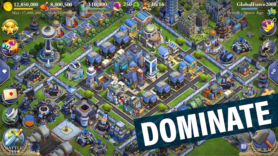 DomiNations (Доминейшнз) МОД/Взлом [Деньги, Монеты и Меню MOD] Screenshot 1