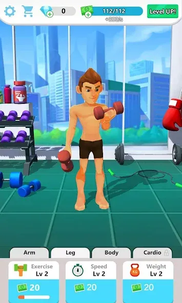 Muscle Tycoon 3D: MMA Boxing (Масл Тайкун 3D) МОД/Взлом [Много монет, Открытые уровни и Мега MOD] Screenshot 1