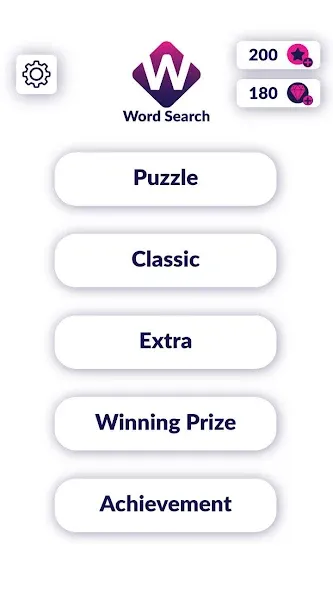 Word Search Puzzle (Уорд Срч Пазл) МОД/Взлом [Все открыто, Дополнительные деньги и Меню MOD] Screenshot 2