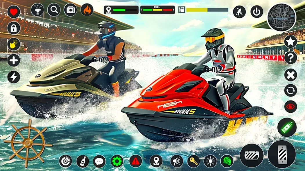 Jetski Boat Racing: Boat Games (Джетски Гонки на лодках) МОД/Взлом [Много монет, Открытые уровни и Мега MOD] Screenshot 3