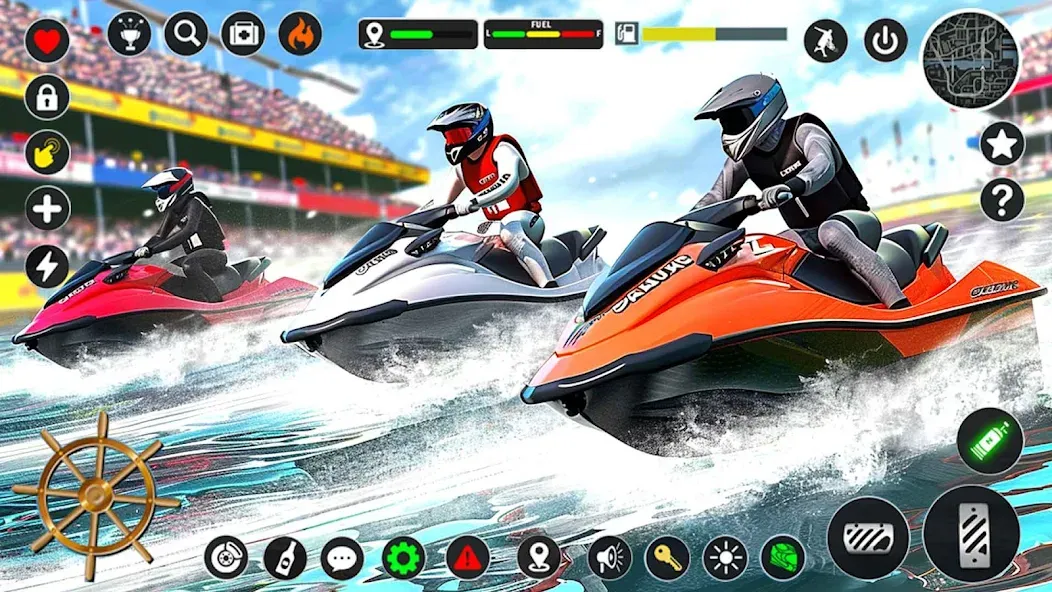 Jetski Boat Racing: Boat Games (Джетски Гонки на лодках) МОД/Взлом [Много монет, Открытые уровни и Мега MOD] Screenshot 5