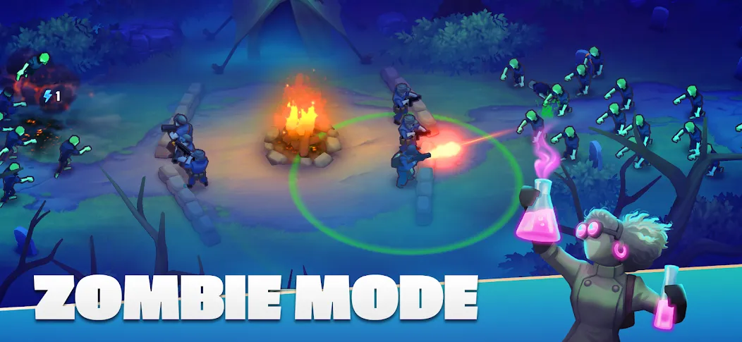 GUNS UP! Mobile War Strategy МОД/Взлом [Меню, Бесконечные монеты и Открытые уровни] Screenshot 4